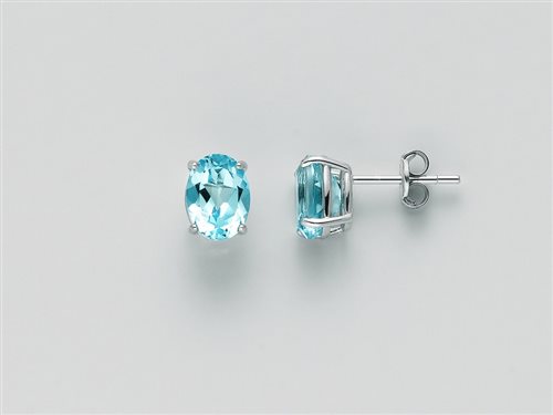 Orecchini Miluna Donna Gemma Del Cielo in Oro bianco Topazio ERD2372 - ERD2372